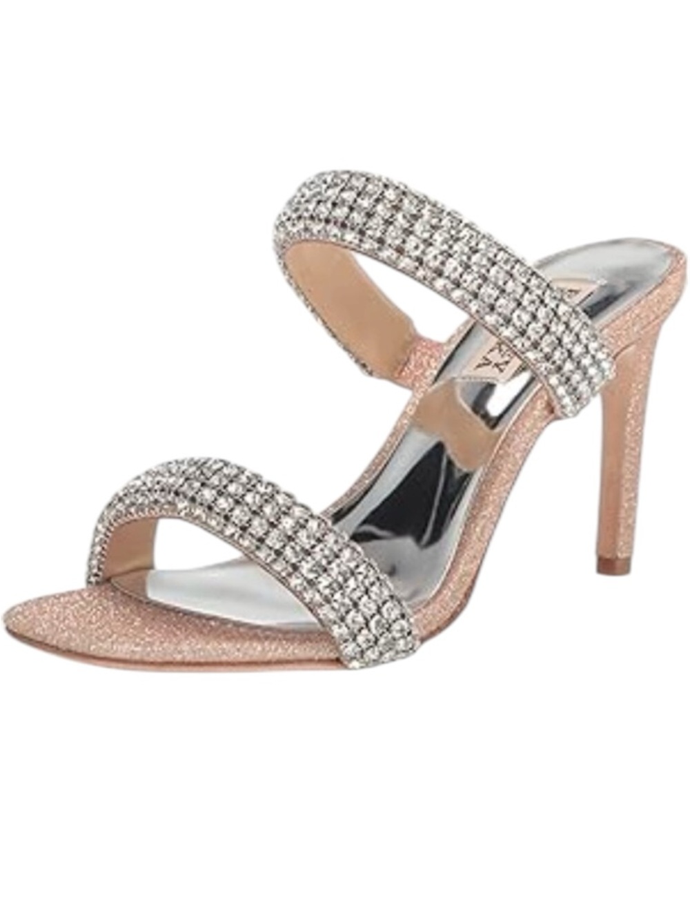 Badgley Mischka Sade Heeled Sandal in Blush Gold